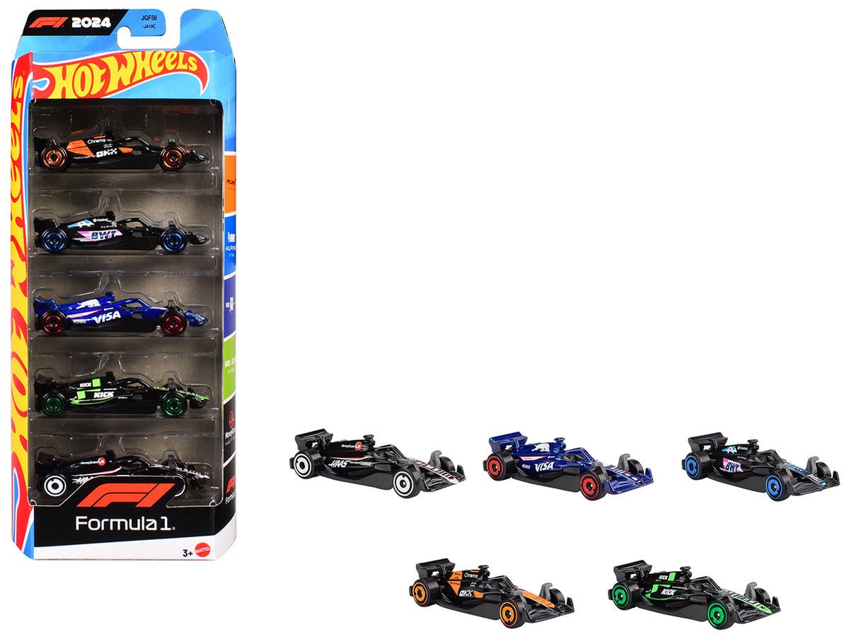 2024 Formula 1 World Championship 5 piece Set Diecast Model Cars by Hot Wheels - Cosmic Tech